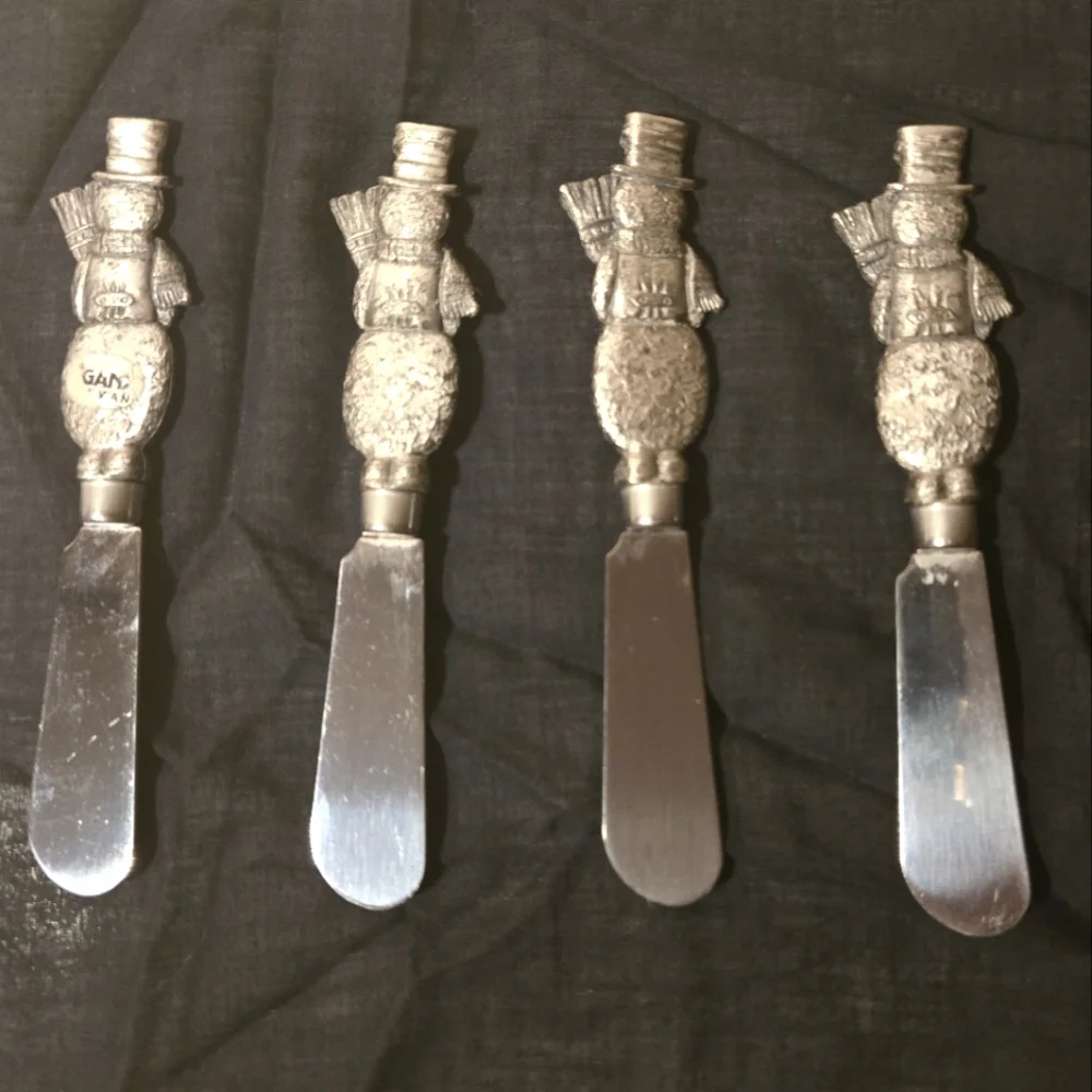 Ganz Snowman Cheese Spreader Knifes 4-pc Set